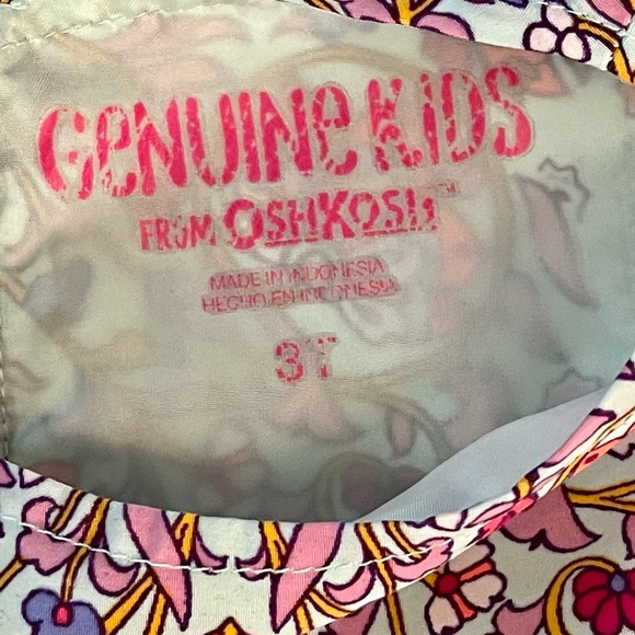 Girls Size 3T Summer Sundress Osh Kosh Tank Dress Boho Turquoise (D-34) - Picture 3 of 4